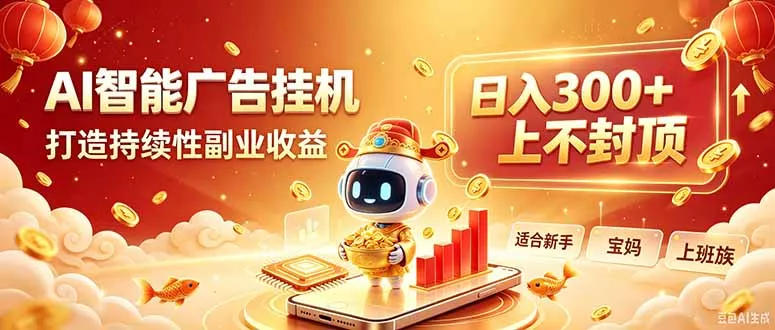 告别手动干活！AI自动化，解锁线上被动收益-2爱1学习资源网-伴学无忧