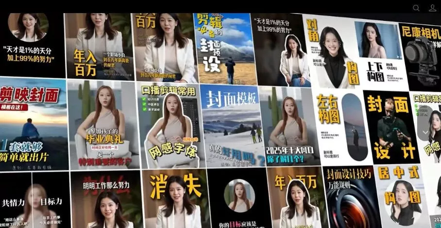 【剪映模板】100款剪映高级感万能行业短视频封面字幕排版预设视频花字剪辑模版-2爱1学习资源网-伴学无忧