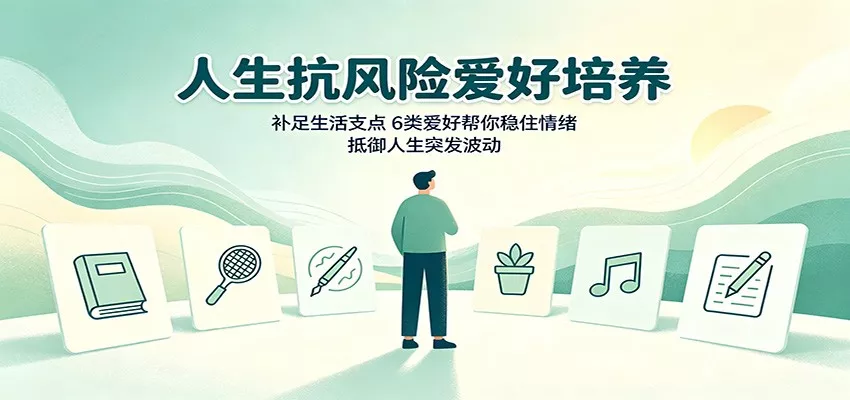 人生抗风险爱好培养：补足生活支点，6类爱好帮你稳住情绪，抵御人生突发波动-2爱1学习资源网-伴学无忧