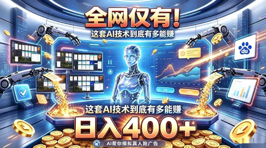 全网仅有！这套AI技术到底有多能賺，日入400+，无需人工干预，实现真正被动变现【揭秘】-2爱1学习资源网-伴学无忧