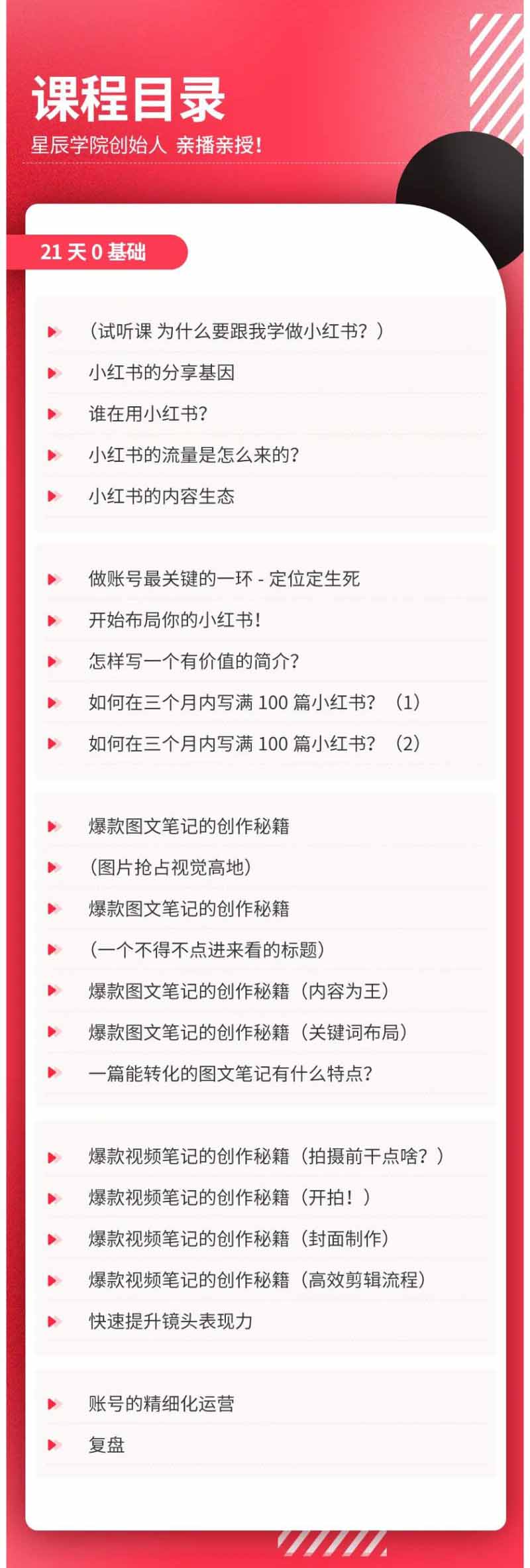 小红书21天图文视频爆款创作课:掌握选题、图片、标题、内容、关键词与脚本剪辑,建立持续创作体系-2爱1学习资源网-伴学无忧