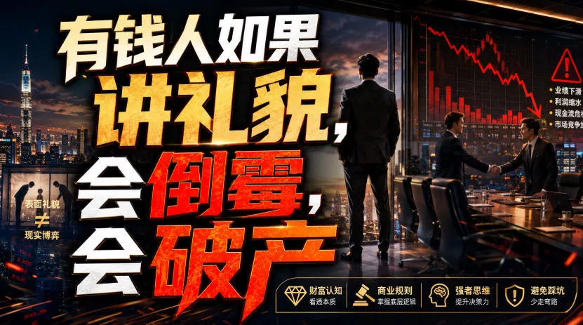 付费文章：有钱人如果讲礼貌，会倒霉，会破产-2爱1学习资源网-伴学无忧