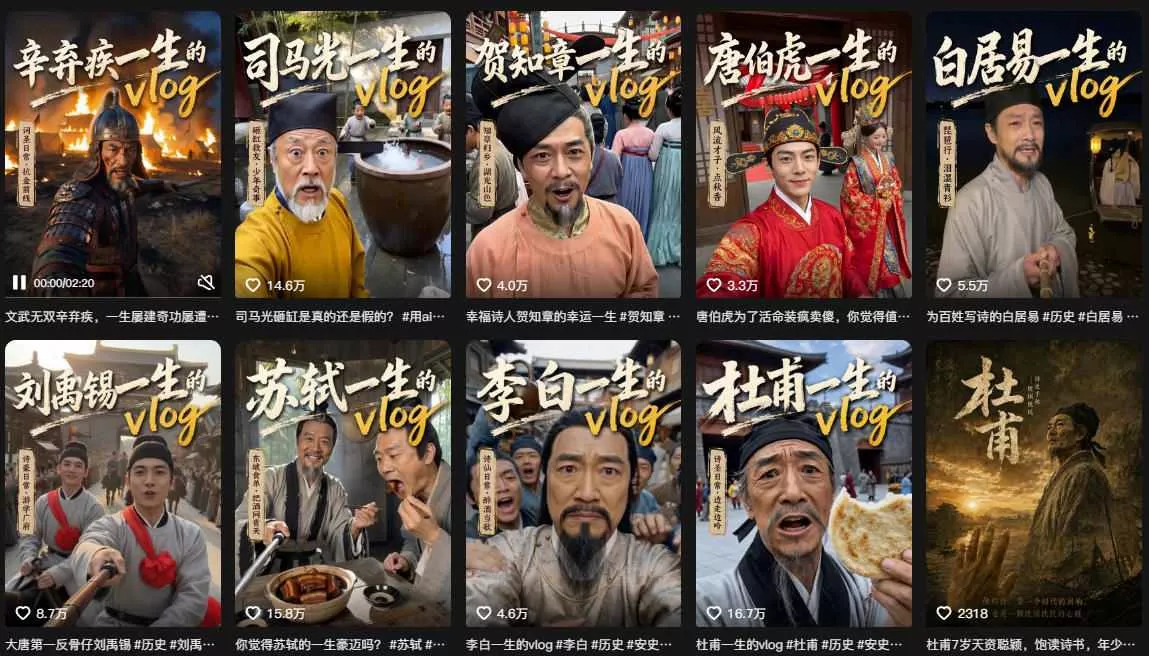 抖音80W粉丝博主的AI历史人物生平VLOG教学，不用拍摄不用露脸，AI帮你搞定，轻松解锁伙伴计划+精选收益-2爱1学习资源网-伴学无忧