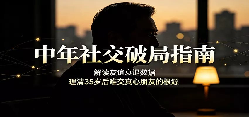 中年社交破局指南：解读友谊衰退数据，理清35岁后难交真心朋友的根源-2爱1学习资源网-伴学无忧