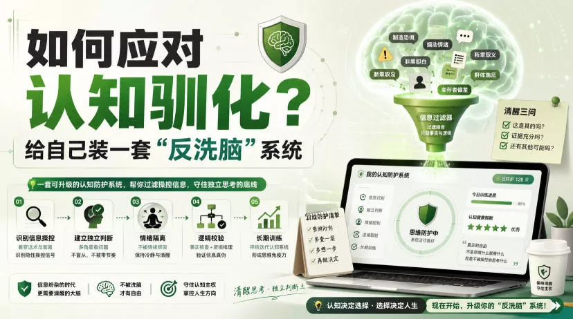 付费文章：如何应对认知驯化？给自己装一套“反洗脑”系统-2爱1学习资源网-伴学无忧