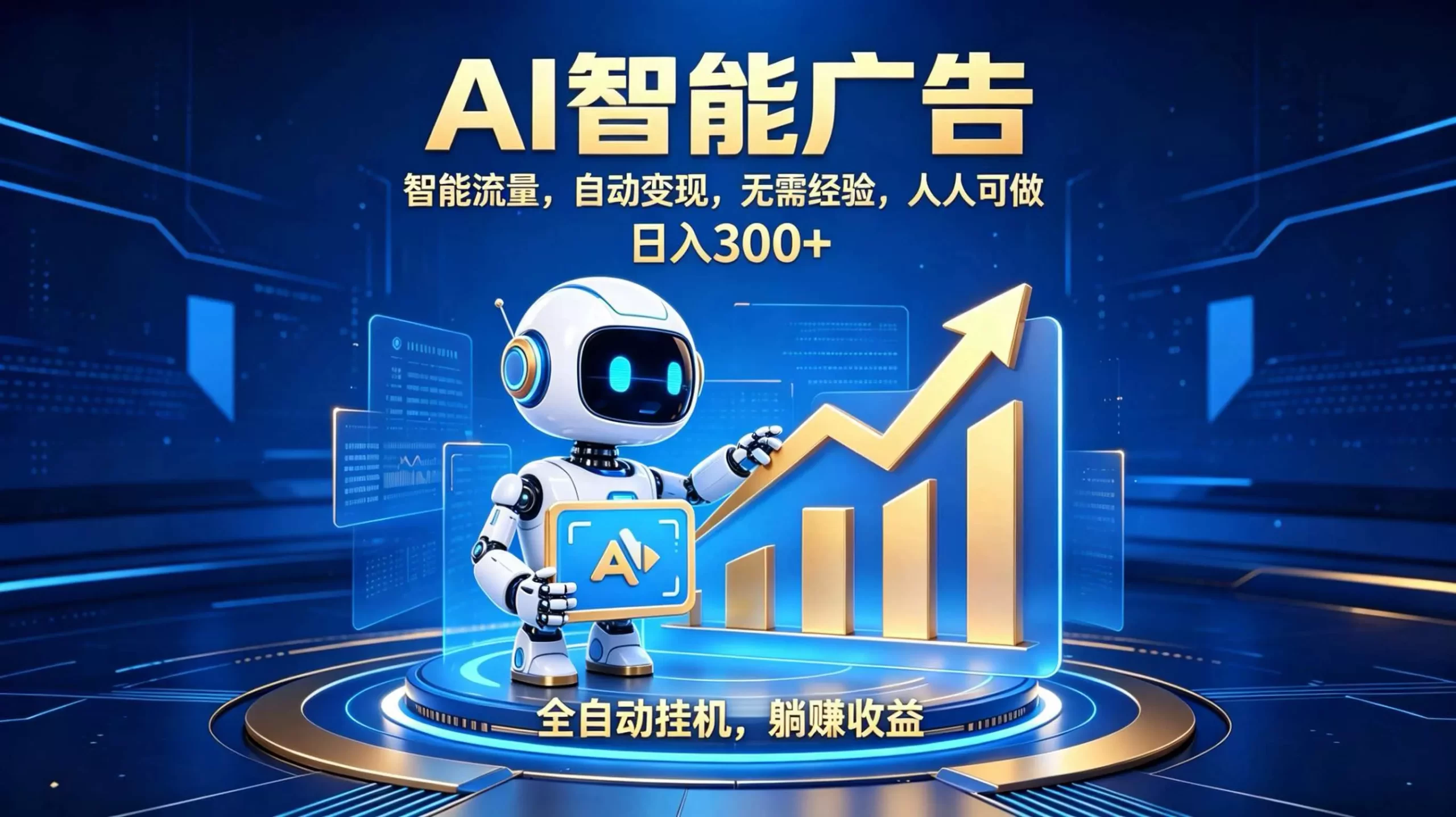 轻资产新赛道，全自动AI广告，打造持续收益-2爱1学习资源网-伴学无忧