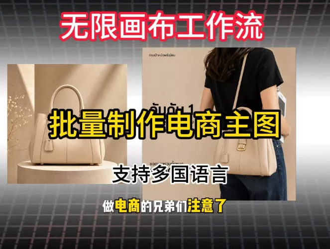 批量复刻电商爆款主图工作流搭建教学，批量下载，支持多国语言，不管是国内电商还是跨境店群都能用-2爱1学习资源网-伴学无忧