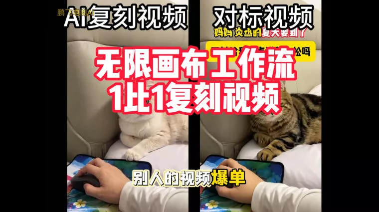 宠物带货视频复刻，无限画布工作流1比1，不用拍摄、不用布景、不用真人出镜，几分钟就能做出一条专业带货视频-2爱1学习资源网-伴学无忧