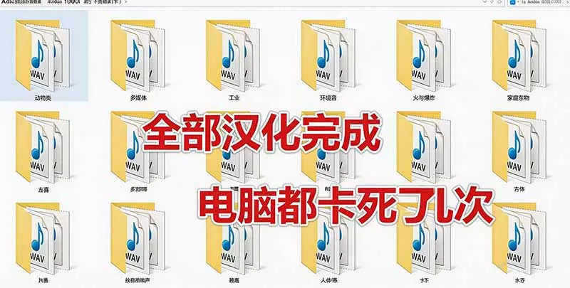 请称爆硬盘！Adobe 和 达芬奇 官方提供的高品质免版税音效库， 10000+ 免费商用音效合集，已离线打包-2爱1学习资源网-伴学无忧