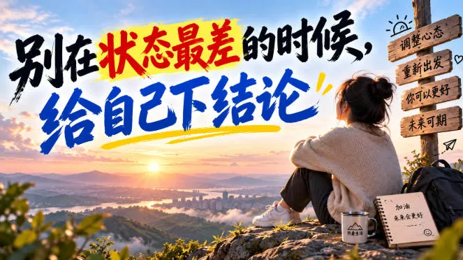 某公众号付费文章：别在状态最差的时候，给自己下结论-2爱1学习资源网-伴学无忧