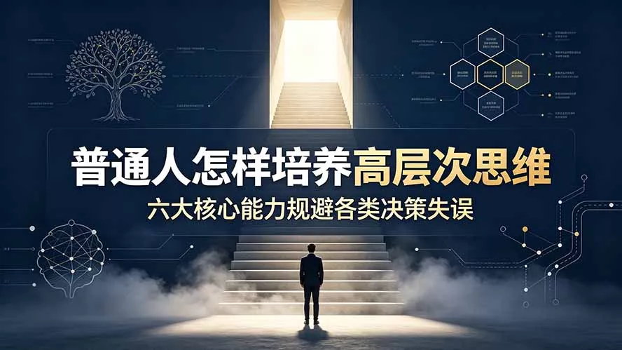 付费文章:普通人怎样培养高层次思维,六大核心能力规避各类决策失误-2爱1学习资源网-伴学无忧