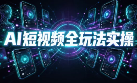 AI短视频全玩法实操(剪辑+带货+数字人+漫剧+短剧)