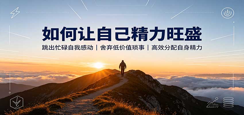 如何让自己精力旺盛：跳出忙碌自我感动，舍弃低价值琐事，高效分配自身精力-2爱1学习资源网-伴学无忧