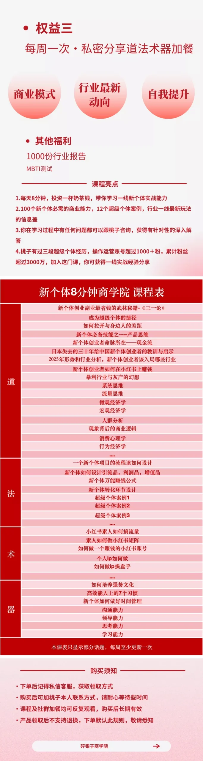 AI+新个体创业必修课-更新0922｜道法术器｜商业逻辑·小红书流量·AI智能体｜低成本打造个人变现小生意全套教学-2爱1学习资源网-伴学无忧
