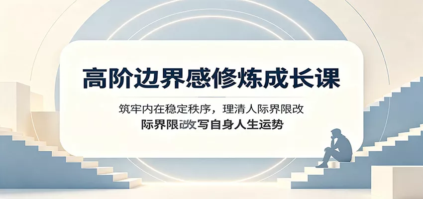 高阶边界感修炼成长课：筑牢内在稳定秩序，理清人际界限改写自身人生运势-2爱1学习资源网-伴学无忧