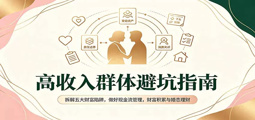 高收入群体避坑指南：拆解五大财富陷阱，做好现金流管理，财富积累与婚恋理财-2爱1学习资源网-伴学无忧