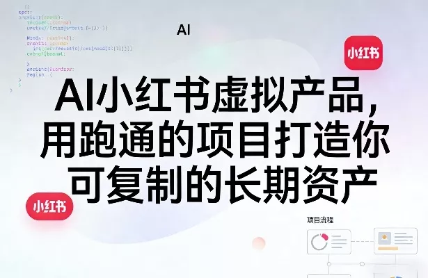 AI小红书虚拟产品,用跑通的项目打造你可复制的长期资产(更新0902)-2爱1学习资源网-伴学无忧