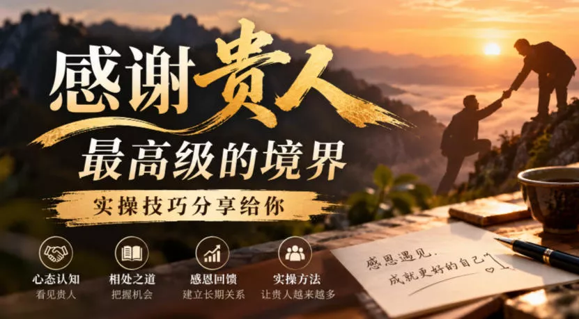 某公众号付费文章：感谢贵人最高级的境界，实操技巧分享给你-2爱1学习资源网-伴学无忧