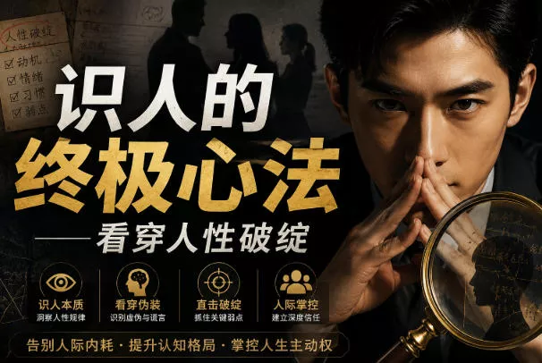 付费文章:识人的终极心法——看穿人性破绽-2爱1学习资源网-伴学无忧