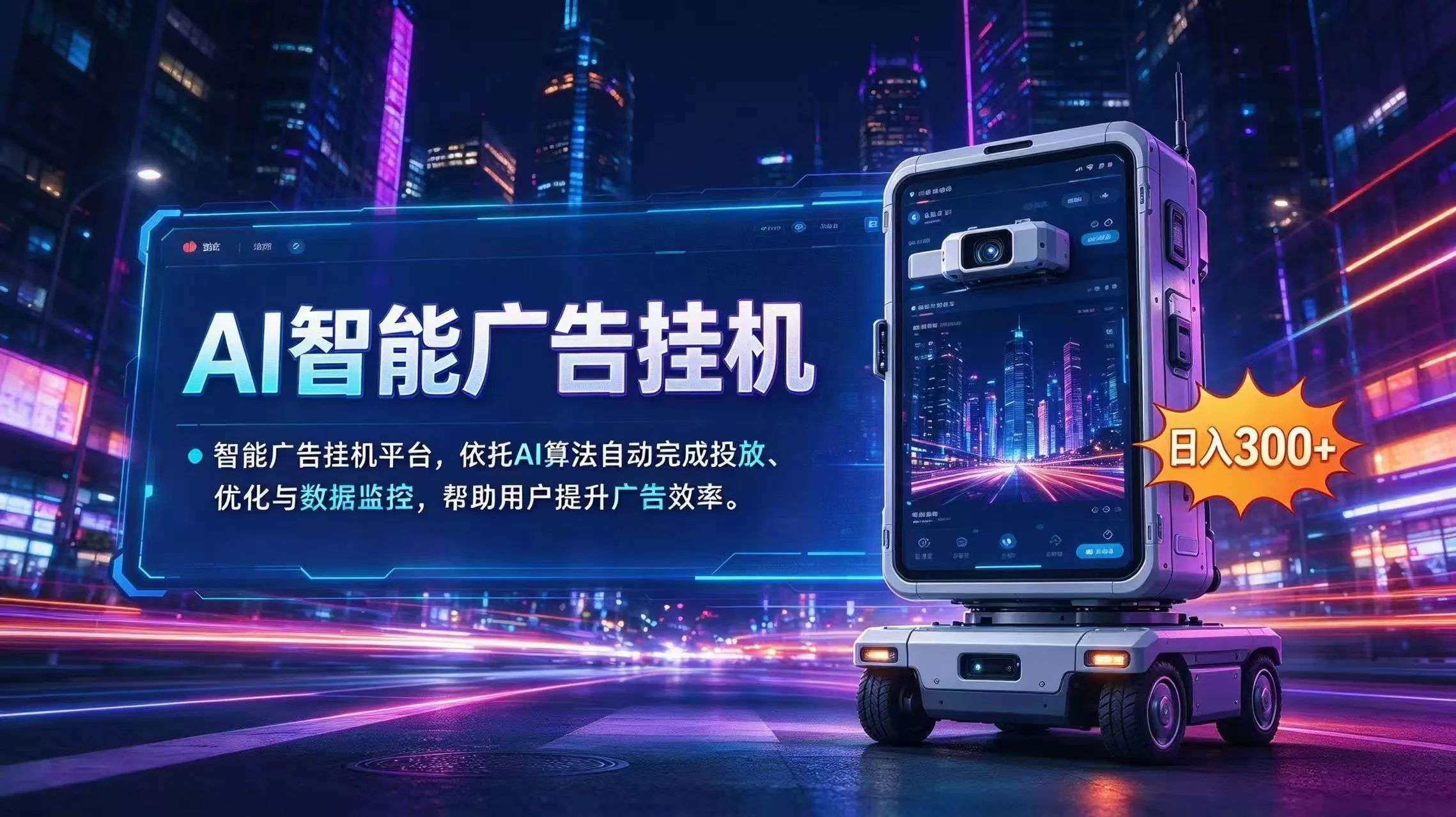 AI 智能广告挂机｜AI 自动运行，轻松托管广告任务-2爱1学习资源网-伴学无忧