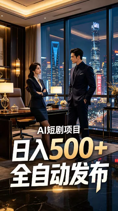 快手AI短剧自动发布,矩阵批量运营变现,轻资产副业项目,日入500+【揭秘】-2爱1学习资源网-伴学无忧