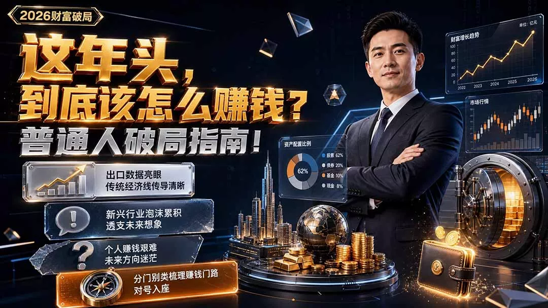 付费文章：这年头，到底该怎么赚钱？普通人破局指南！