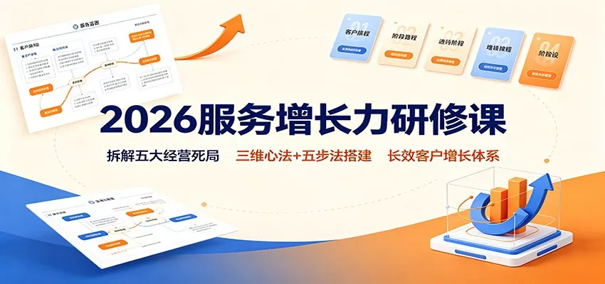 2026服务增长力研修课：拆解五大经营死局，三维心法+五步法搭建长效客户增长体系-2爱1学习资源网-伴学无忧