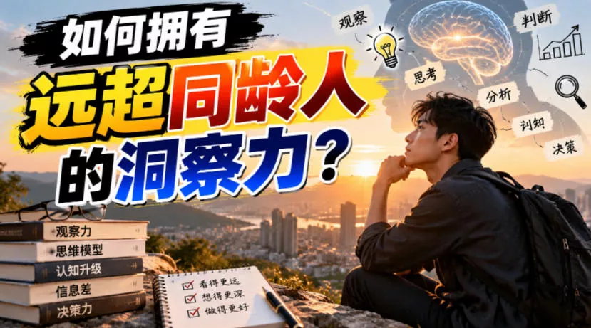 付费文章:如何拥有远超同龄人的洞察力?-2爱1学习资源网-伴学无忧
