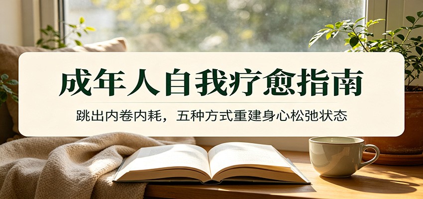 成年人自我疗愈指南：跳出内卷内耗，五种方式重建身心松弛状态-2爱1学习资源网-伴学无忧
