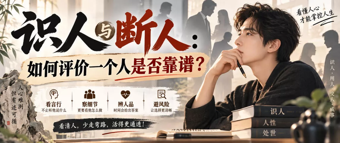 付费文章:识人与断人:如何评价一个人是否靠谱?-2爱1学习资源网-伴学无忧