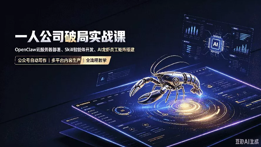 一人公司破局实战课｜OpenClaw云服务器部署、Skill智能体开发、AI龙虾员工矩阵搭建，公众号自动写作与多平台内容…-2爱1学习资源网-伴学无忧