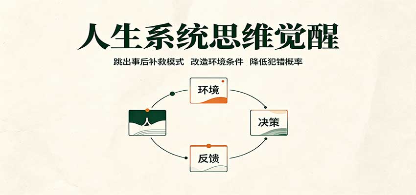 人生系统思维觉醒：跳出事后补救模式，改造环境条件，降低犯错概率-2爱1学习资源网-伴学无忧