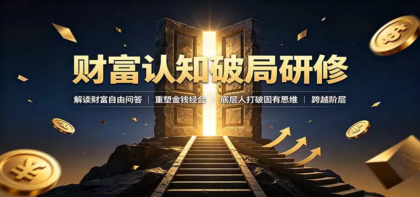 财富认知破局研修：解读”孙割”，重塑金钱观念，底层人打破固有思维跨越阶层-2爱1学习资源网-伴学无忧